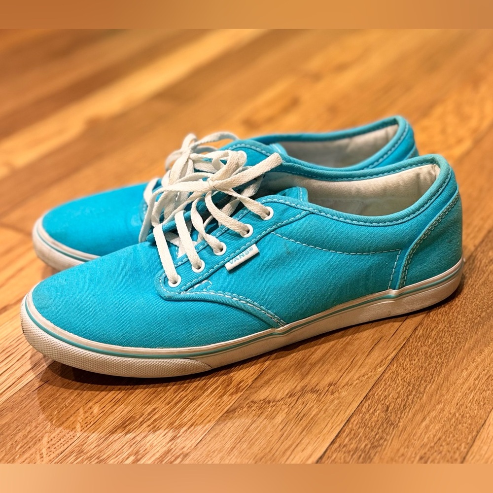 Vans, aqua blue, women’s size 8